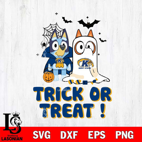 Kent State Golden Flashes Bluey Trick or Treat Halloween Svg Eps Dxf Png File, Digital Download, Instant Download