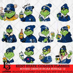 Kent State Golden Flashes Boujee Grinch NCAA Bundle 12 SVG Eps Dxf Png File, Digital Download, Instant Download