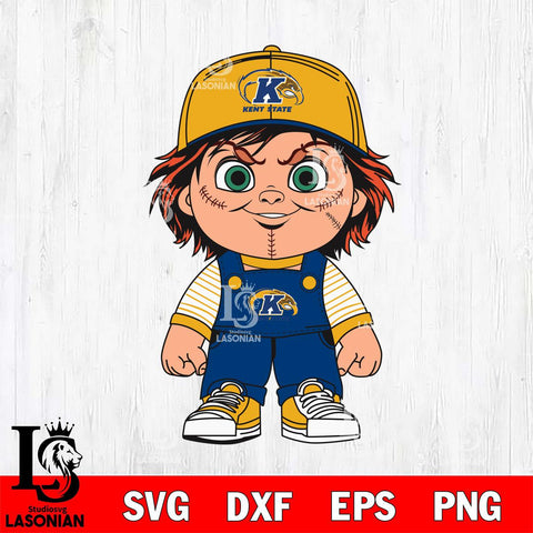 Kent State Golden Flashes Chucky Horror Svg Eps Dxf Png File, NCAA svg, Digital Download, Instant Download