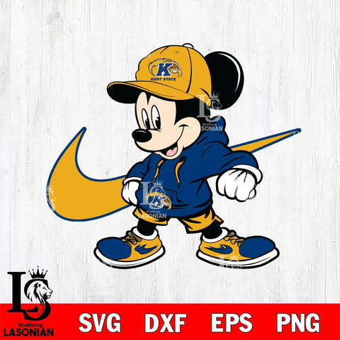 Kent State Golden Flashes Cool Mickey Mouse Svg Eps Dxf Png File, NCAA svg, Digital Download, Instant Download
