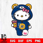 Kent State Golden Flashes Cute Hello Kitty Svg Eps Dxf Png File, Digital Download, Instant Download