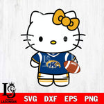 Kent State Golden Flashes Cute Hello Kitty Football 8 Svg Eps Dxf Png File, NCAA svg, Digital Download, Instant Download