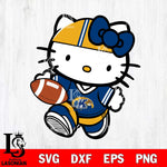 Kent State Golden Flashes Cute Hello Kitty Football 9 Svg Eps Dxf Png File, NCAA svg, Digital Download, Instant Download