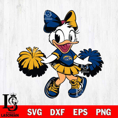 Kent State Golden Flashes Daisy Duck Cheerleader Svg Eps Dxf Png File, NCAA svg, Digital Download, Instant Download