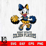 Kent State Golden Flashes Daisy Duck Cheerleader Disney, Svg Eps Dxf Png File, Digital Download