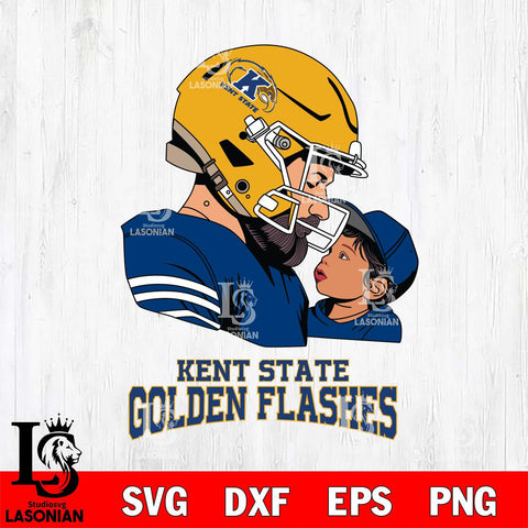 Kent State Golden Flashes Father And Child Rugby SVG DXF EPS PNG FILE,NCAA SVG, Father day Digital Download,Instant Download, Silhouette