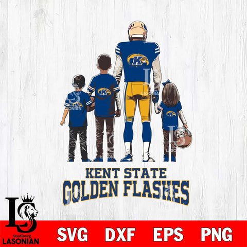 Kent State Golden Flashes Father Football SVG DXF EPS PNG FILE,NCAA SVG, Father day Digital Download,Instant Download, Silhouette