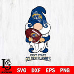 Kent State Golden Flashes Gnomes Christmas football Svg Eps Dxf Png File, Digital Download, Instant Download