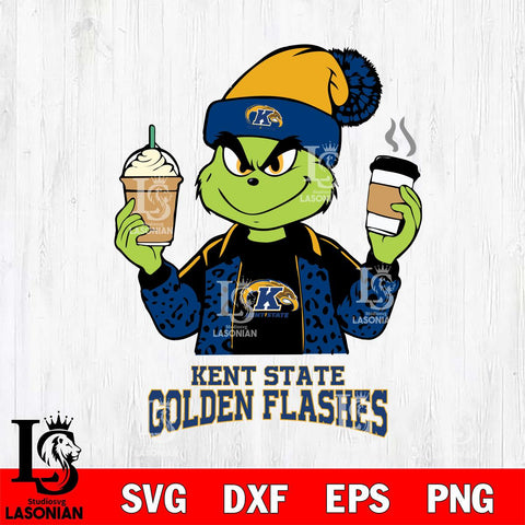 Kent State Golden Flashes Grinch 2 coffee Svg Eps Dxf Png File, Digital Download, Instant Download