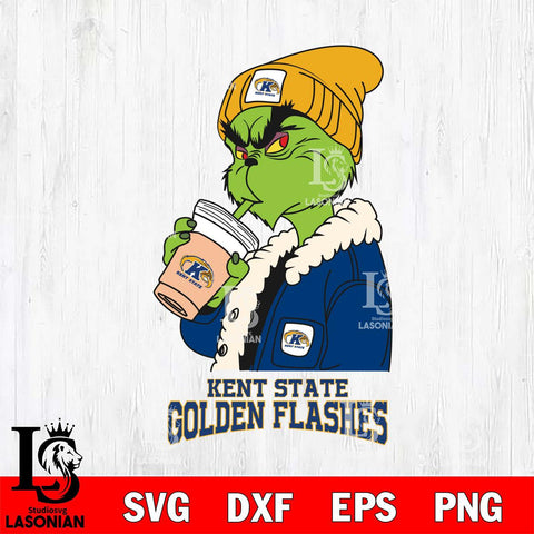 Kent State Golden Flashes Grinch Bougie Football Svg Eps Dxf Png File, Digital Download, Instant Download