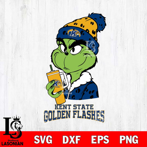 Kent State Golden Flashes Grinch Bougie Leopard Svg Eps Dxf Png File, Digital Download, Instant Download