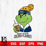 Kent State Golden Flashes Grinch hat Svg Eps Dxf Png File, Digital Download, Instant Download
