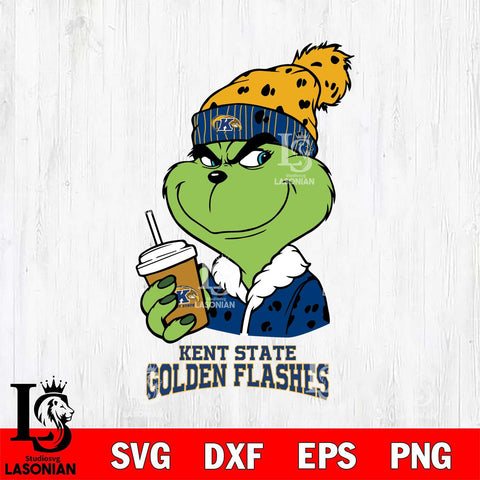 Kent State Golden Flashes Grinch hat Svg Eps Dxf Png File, Digital Download, Instant Download