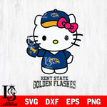 Kent State Golden Flashes Hello Kitty Best Fan Svg Eps Dxf Png File, Digital Download, Instant Download