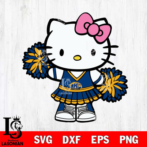 Kent State Golden Flashes Hello Kitty Cheerleader 11 Svg Eps Dxf Png File, Digital Download, Instant Download