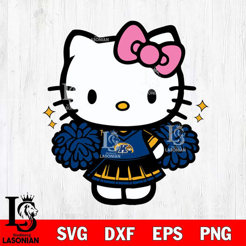 Kent State Golden Flashes Hello Kitty Cheerleader Svg Eps Dxf Png File, Digital Download, Instant Download