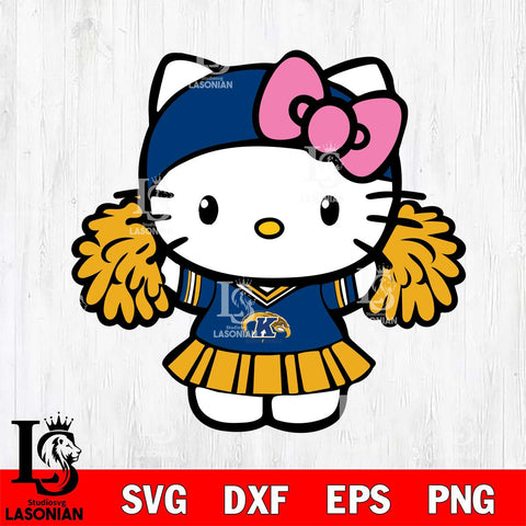 Kent State Golden Flashes Hello Kitty Cheerleader 5 Svg Eps Dxf Png File, Digital Download, Instant Download
