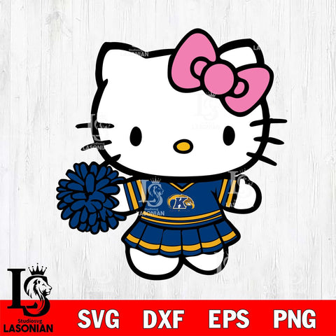 Kent State Golden Flashes Hello Kitty Cheerleader 8 Svg Eps Dxf Png File, Digital Download, Instant Download