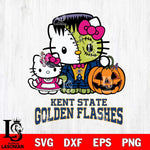 Kent State Golden Flashes Hello Kitty Horror 10 Svg Eps Dxf Png File, Digital Download