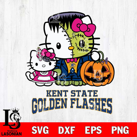 Kent State Golden Flashes Hello Kitty Horror 10 Svg Eps Dxf Png File, Digital Download