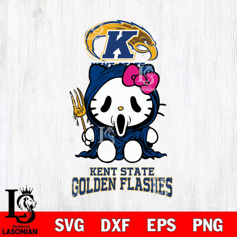 Kent State Golden Flashes Hello Kitty Horror 4 Svg Eps Dxf Png File, Digital Download