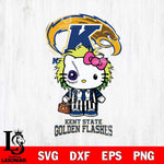 Kent State Golden Flashes Hello Kitty Horror 8 Svg Eps Dxf Png File, Digital Download