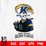 Kent State Golden Flashes Jason Voorhees 10 Svg Eps Dxf Png File, Digital Download