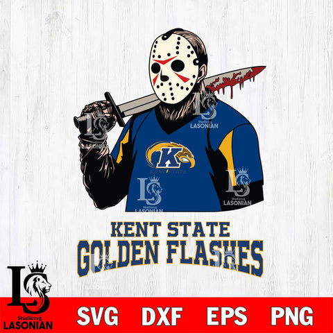 Kent State Golden Flashes Jason Voorhees 11 Svg Eps Dxf Png File, Digital Download