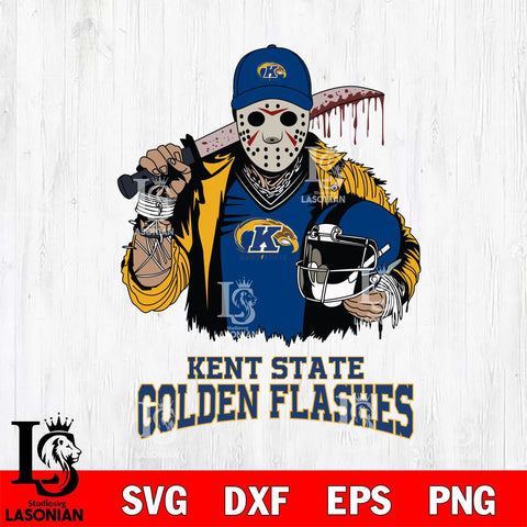 Kent State Golden Flashes Jason Voorhees 2 Svg Eps Dxf Png File, Digital Download