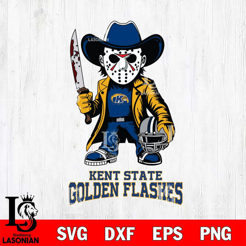 Kent State Golden Flashes Jason Voorhees 3 Svg Eps Dxf Png File, Digital Download