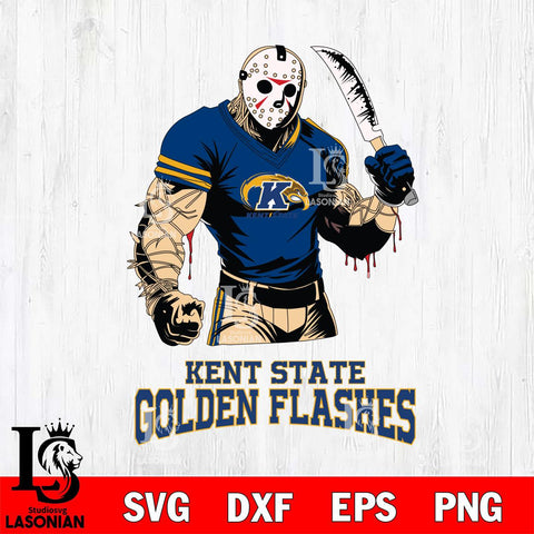 Kent State Golden Flashes Jason Voorhees Svg Eps Dxf Png File, Digital Download