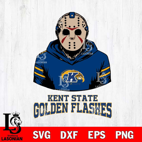 Kent State Golden Flashes Jason Voorhees 4 Svg Eps Dxf Png File, Digital Download