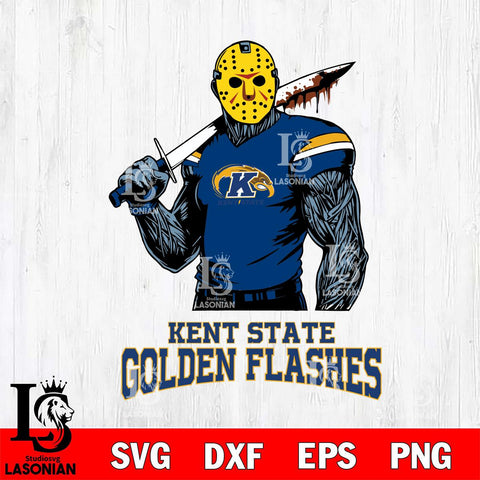 Kent State Golden Flashes Jason Voorhees 7 Svg Eps Dxf Png File, Digital Download