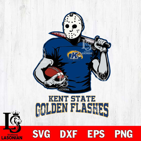 Kent State Golden Flashes Jason Voorhees 9 Svg Eps Dxf Png File, Digital Download