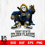Kent State Golden Flashes Jason Voorhees Halloween SVG Svg Eps Dxf Png File, Digital Download, Instant Download