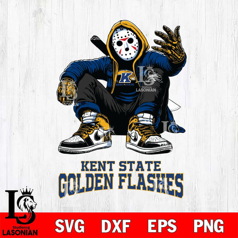 Kent State Golden Flashes Jason Voorhees Halloween SVG Svg Eps Dxf Png File, Digital Download, Instant Download