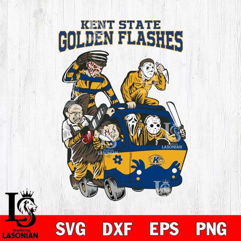 Kent State Golden Flashes Jason Voorhees Horror 10 Svg Eps Dxf Png File, NCAA svg, Digital Download, Instant Download