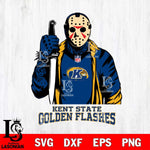 Kent State Golden Flashes Jason Voorhees Horror 3 Svg Eps Dxf Png File, NCAA svg, Digital Download, Instant Download