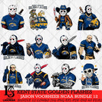Kent State Golden Flashes Jason Voorhees Horror Bundle 12 SVG Eps Dxf Png File, bundle NCAA svg, Digital Download, Instant Download