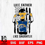 Kent State Golden Flashes Like Father Like Daughter Svg Eps Dxf Png File, Digital Download, Instant Download