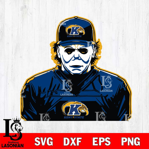Kent State Golden Flashes Michael Myers Horror Halloween Svg Eps Dxf Png File, NCAA svg, Digital Download, Instant Download