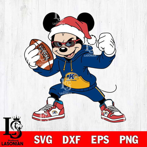 Kent State Golden Flashes Mickey Cool Football Christmas File Cut, NCAA SVG DXF EPS PNG FILE, Digital Download , Criucut , Silhouette