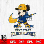 Kent State Golden Flashes Mickey Mouse NIKE, Svg Eps Dxf Png File, Digital Download