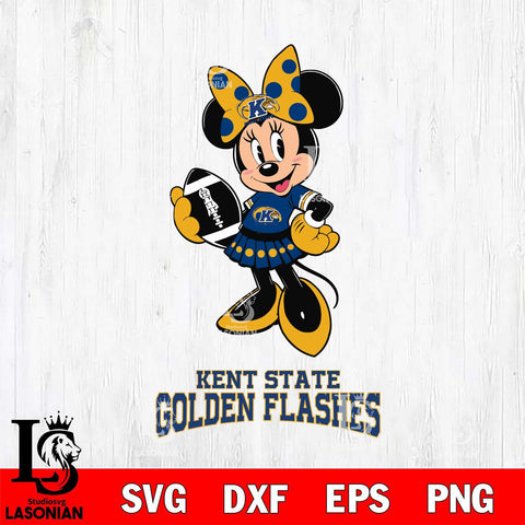 Kent State Golden Flashes Minnie Mouse, Svg Eps Dxf Png File, Digital Download