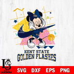 Kent State Golden Flashes Minnie Mouse Dancing SVG DXF EPS PNG FILE, NCAA File Cut,Digital Download,Instant Download