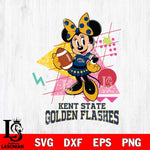 Kent State Golden Flashes Minnie Mouse Sport SVG DXF EPS PNG FILE, NCAA File Cut,Digital Download,Instant Download