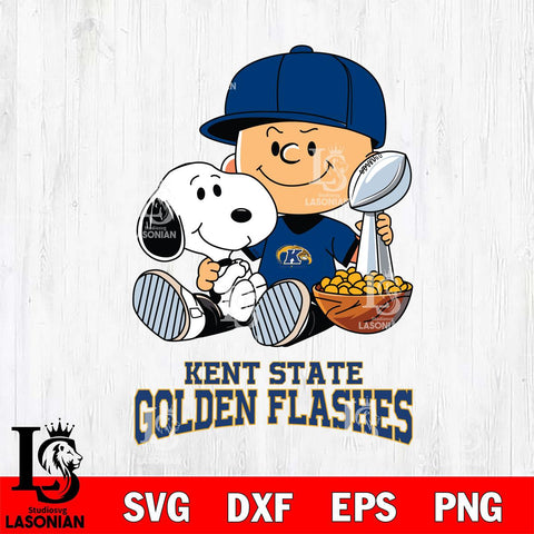Kent State Golden Flashes Peanuts Snoopy Champion football SVG DXF EPS PNG FILE,Snoopy File Cut, NCAA Digital Download,Instant Download,Christmas Silhouette