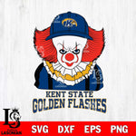 Kent State Golden Flashes Pennywise Horror Sport 10 Svg Eps Dxf Png File, Digital Download