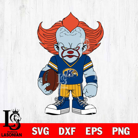 Kent State Golden Flashes Pennywise Horror Sport 11 Svg Eps Dxf Png File, Digital Download
