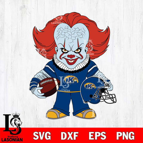 Kent State Golden Flashes Pennywise Horror Sport Svg Eps Dxf Png File, Digital Download